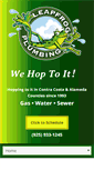 Mobile Screenshot of leapfrogplumbing.com